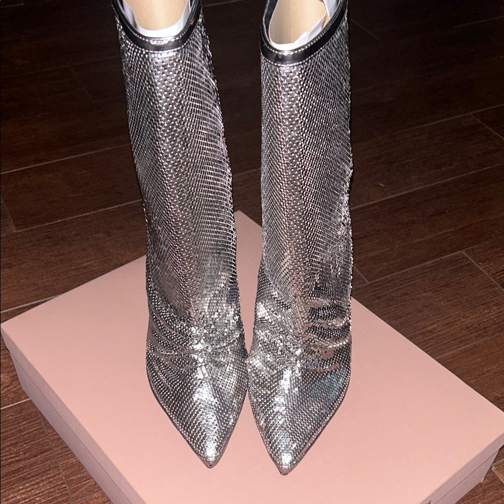 Carvela Kurt Silver Women's Boots